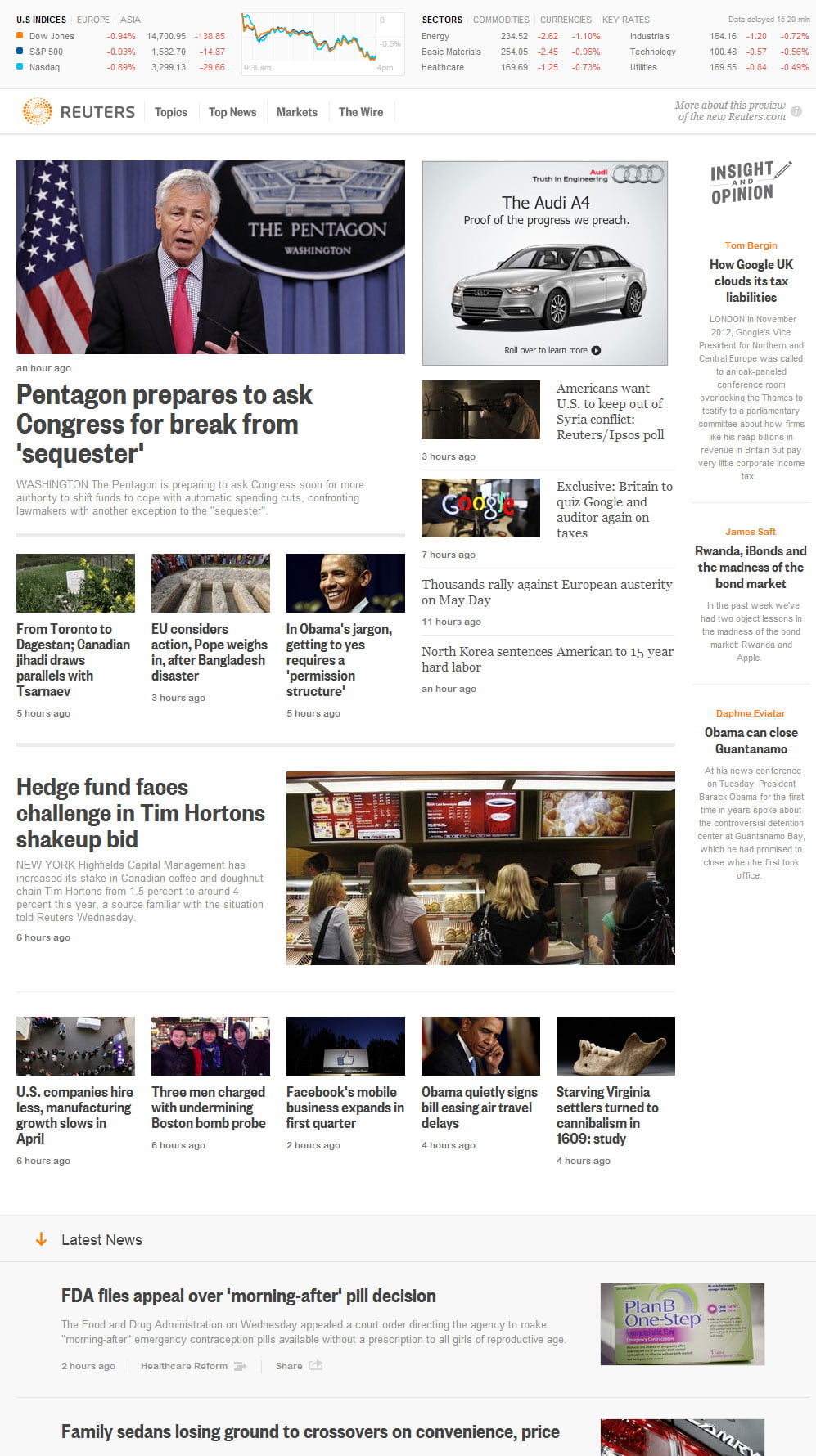 Redesign do portal Reuters