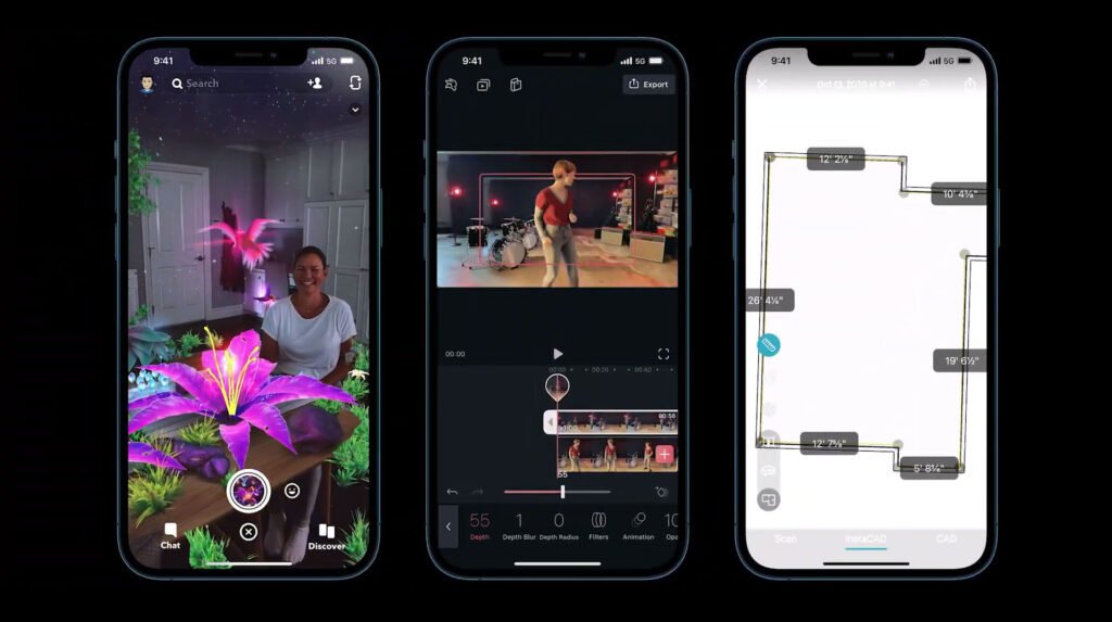 Sensor LiDAR do iPhone 12 Pro Max
